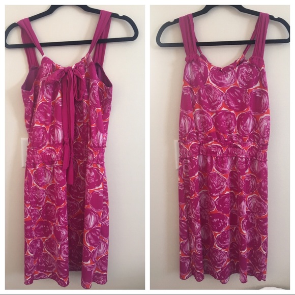 Tory Burch Pink and Purple Floral Dress - Picture 1 of 5